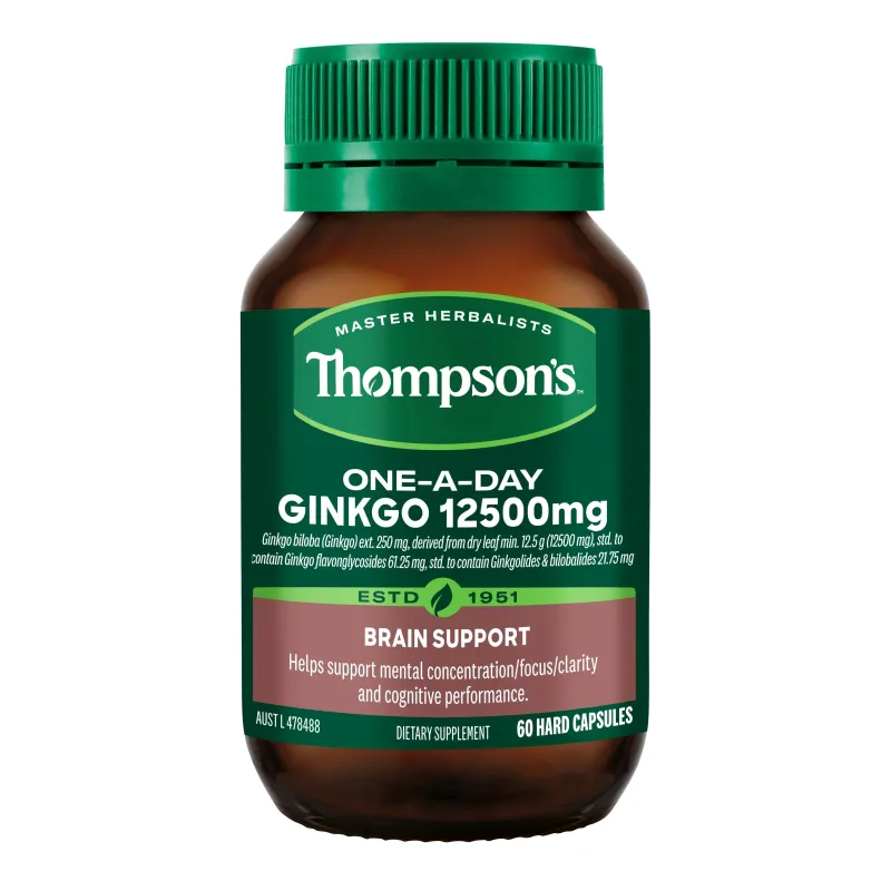 Thompson's One-A-Day Ginkgo 12500mg 60 Capsules