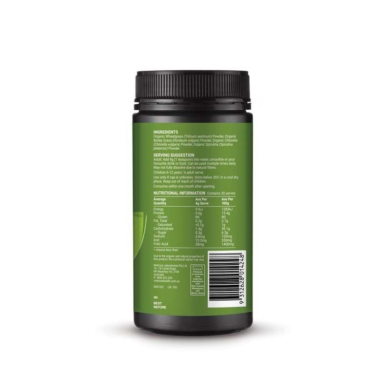 Melrose Health Organic Essential Greens Powder 200g
