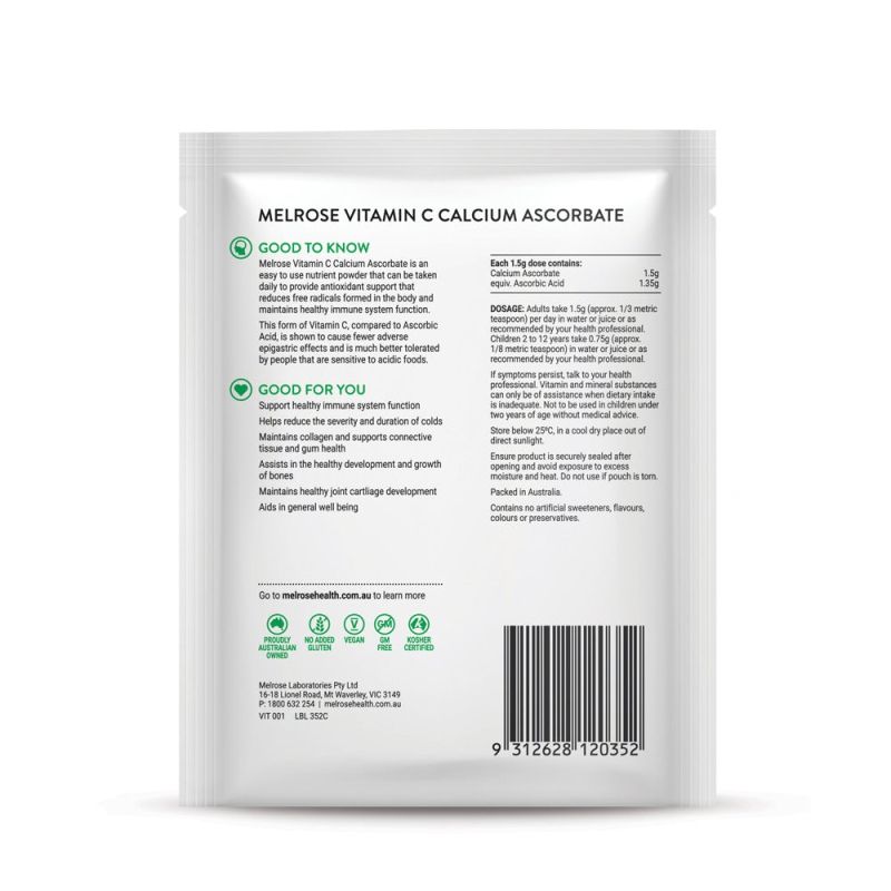 Melrose Health Vitamin C Calcium Ascorbate 125g