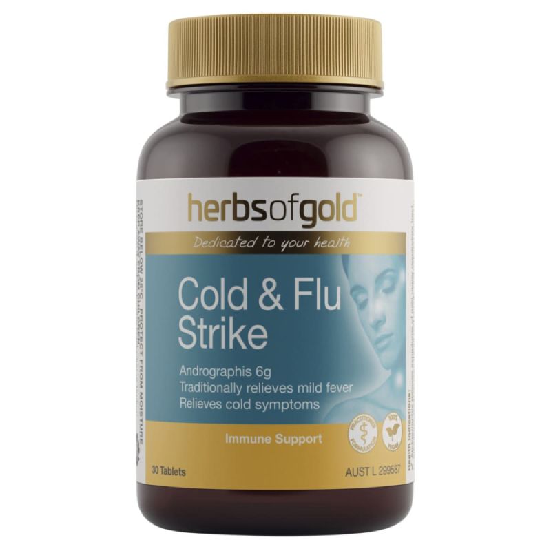Herbs of Gold Cold and Flu Strike 30 Tablets