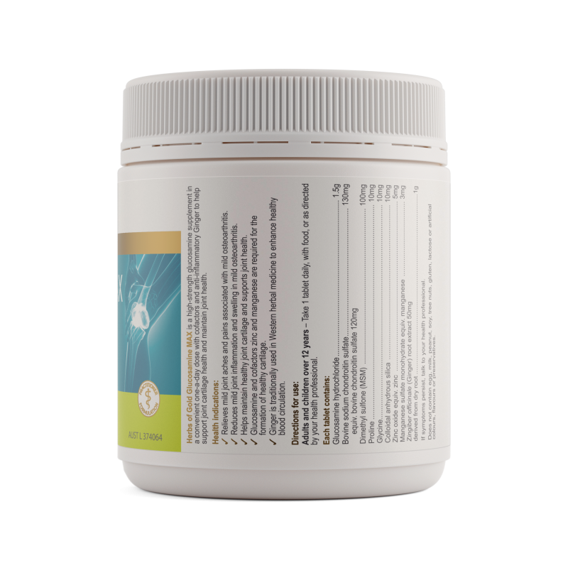 Herbs of Gold Glucosamine MAX 180 Tablets