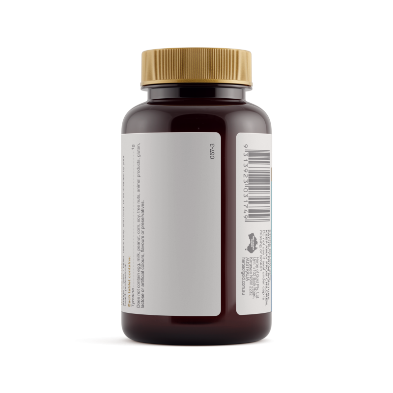 Herbs of Gold Tyrosine 1000 60 Tablets