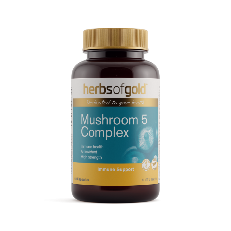Herbs of Gold Mushroom 5 Complex 60 Capsules