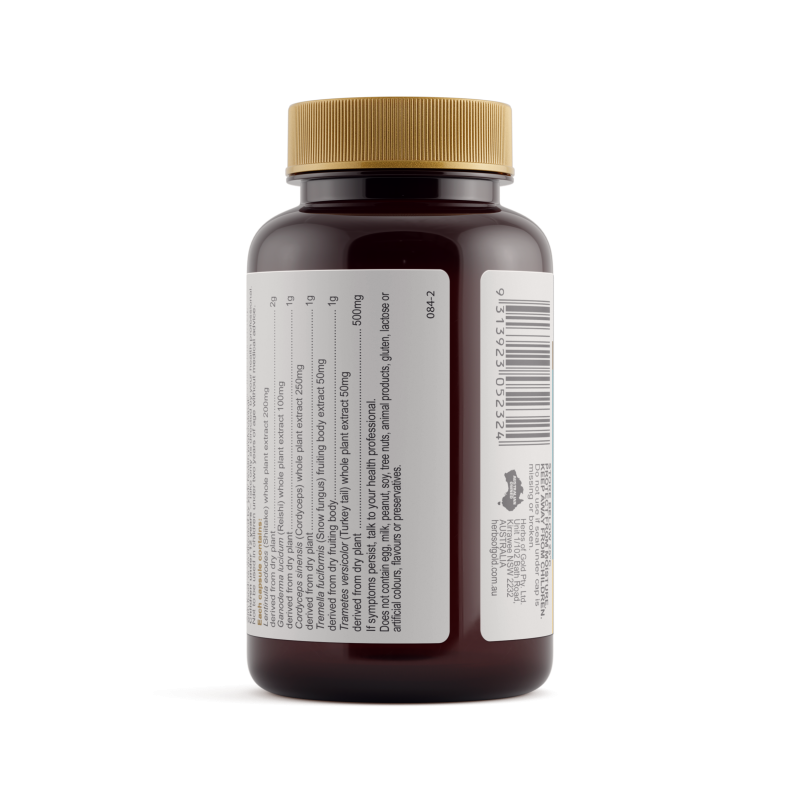 Herbs of Gold Mushroom 5 Complex 60 Capsules