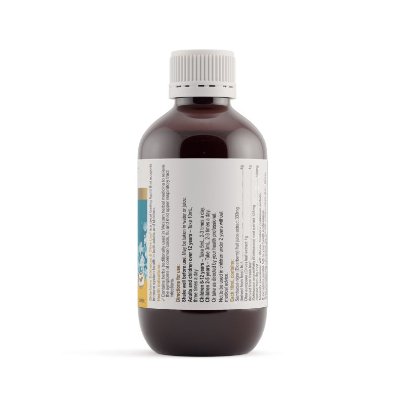 Herbs of Gold Elderberry Echinacea and Olive Leaf 200mL