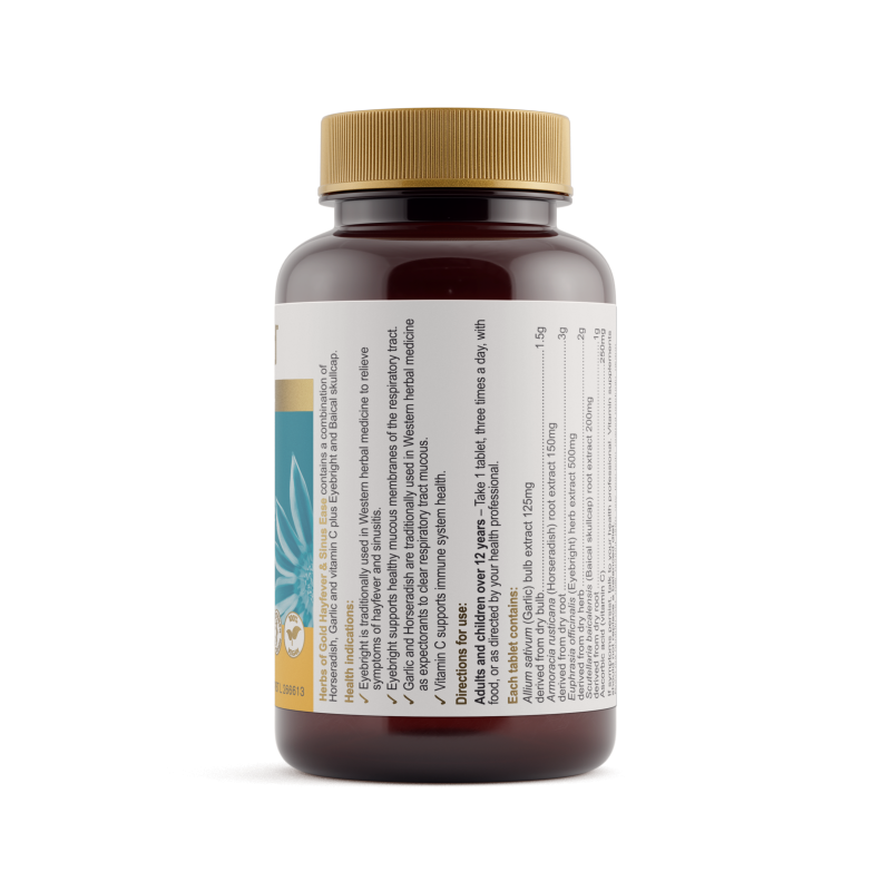 Herbs of Gold Hayfever and Sinus Ease 60 Tablets