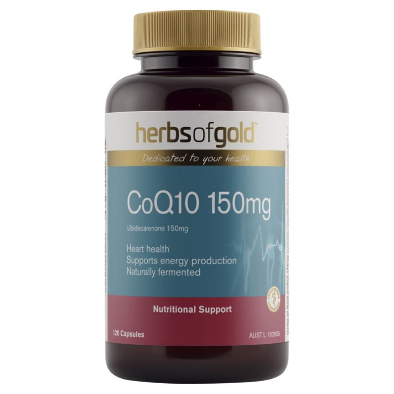 Herbs of Gold CoQ10 150mg 120 Capsules