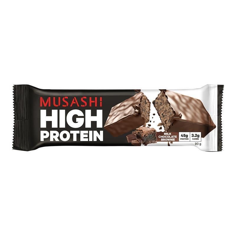Musashi High Protein Milk Chocolate Brownie 90g x 12