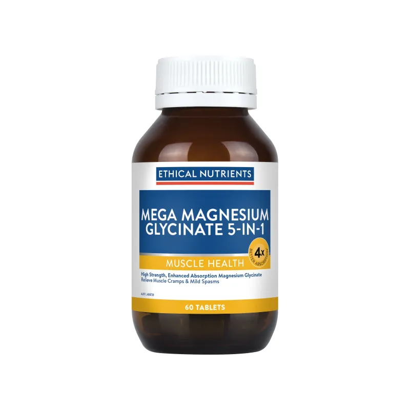 Ethical Nutrients Mega Magnesium Glycinate 5-in-1 60 Tablets