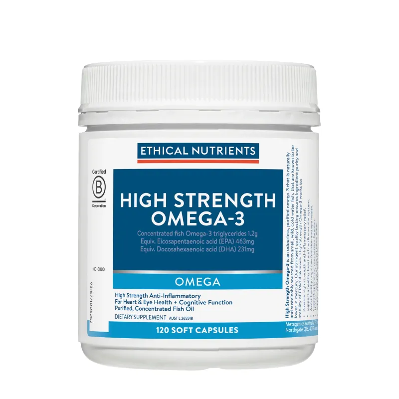 Ethical Nutrients High Strength Omega-3 120 Capsules