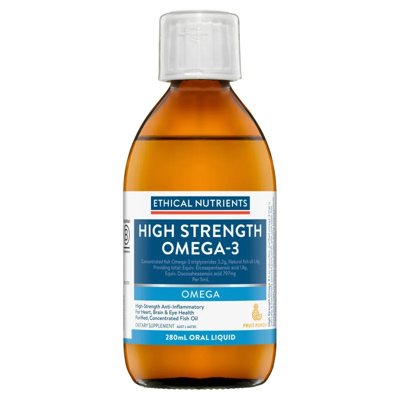 Ethical Nutrients High Strength Omega-3 Fruit Punch 170mL