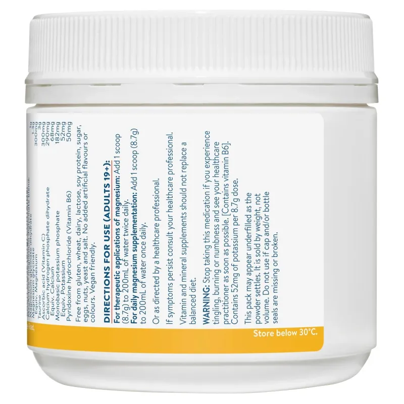 Ethical Nutrients Mega Magnesium Muscle Health Raspberry 200g