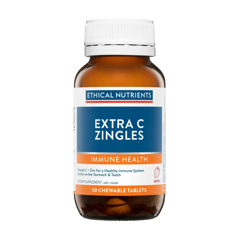 Ethical Nutrients Extra C Zingles Berry 50 Chewable Tablets