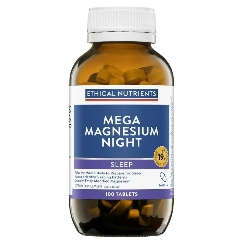 Ethical Nutrients Mega Magnesium Night 100 Tablets