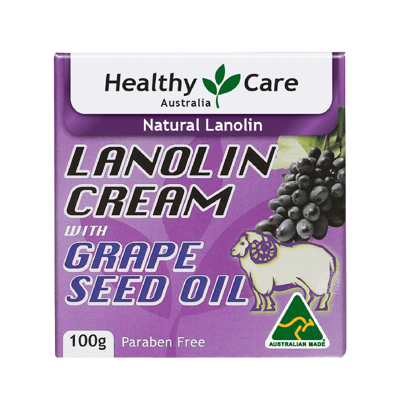 Healthy Care Grape Seed Lanolin Cream 100g