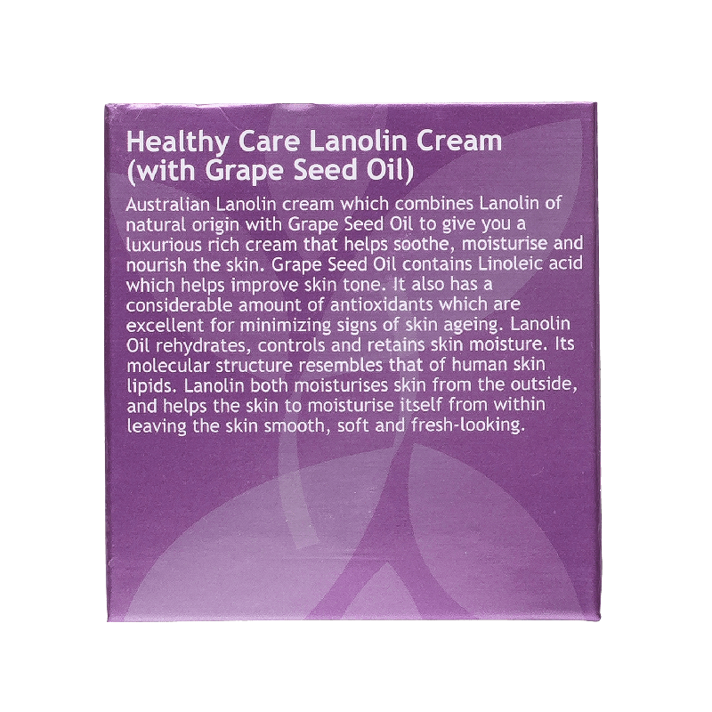 Healthy Care Grape Seed Lanolin Cream 100g