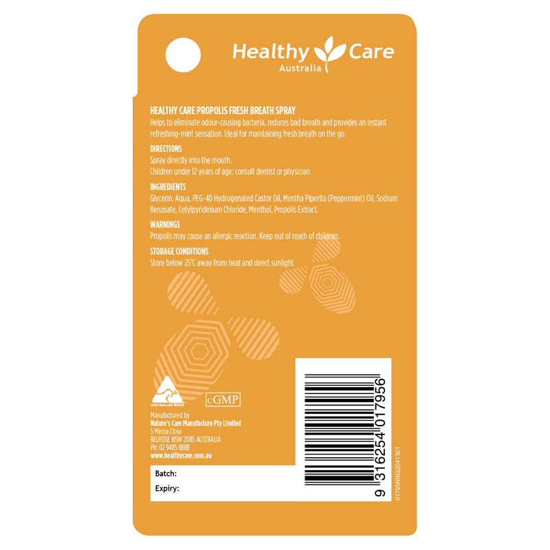 Healthy Care Propolis Fresh Spray 25ml