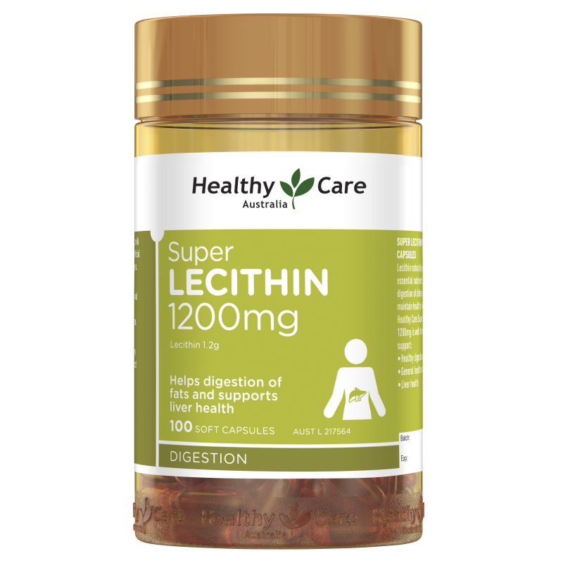Healthy Care Super Lecithin 1200mg 180 Capsules