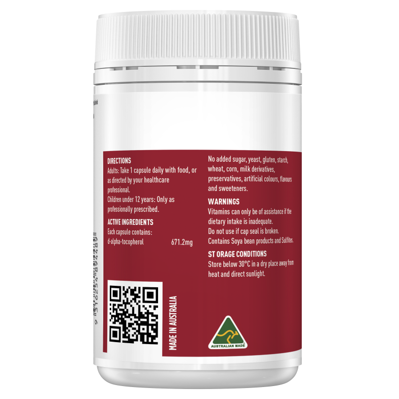 Healthy Care Soy Lecithin + Vitamin E 120 Capsules