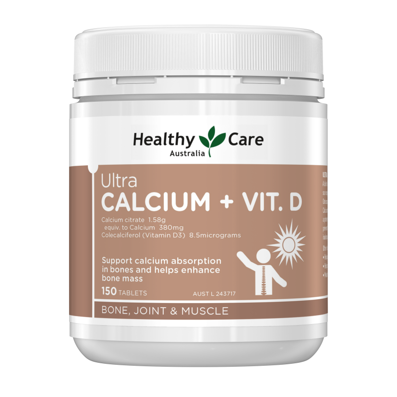 Healthy Care Calcium + Vitamin D 400 Tablets
