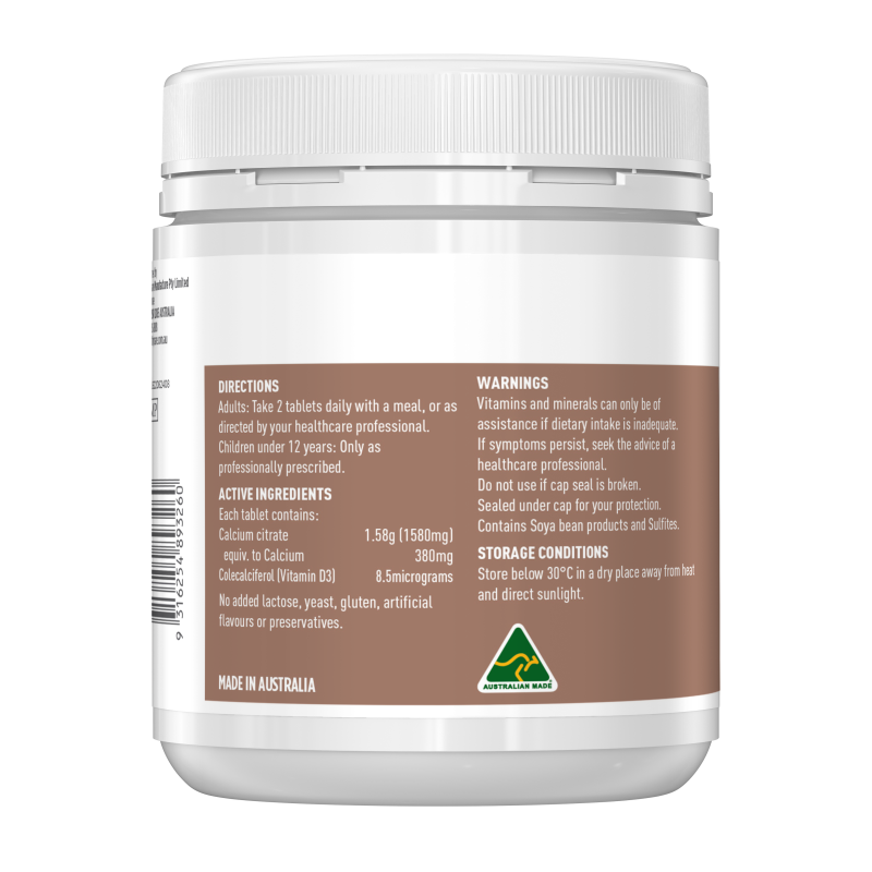 Healthy Care Calcium + Vitamin D 400 Tablets
