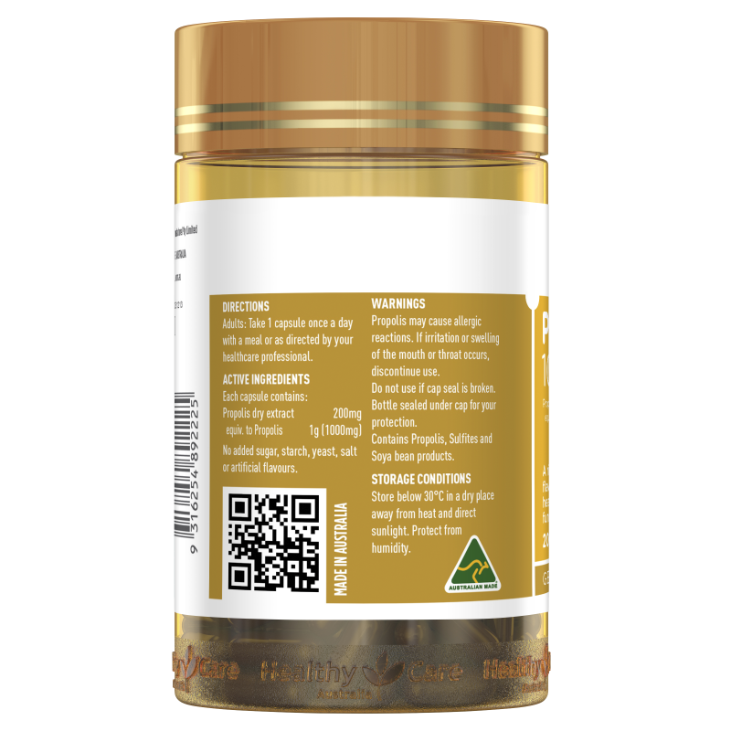 Healthy Care Propolis 1000mg 200 Capsules