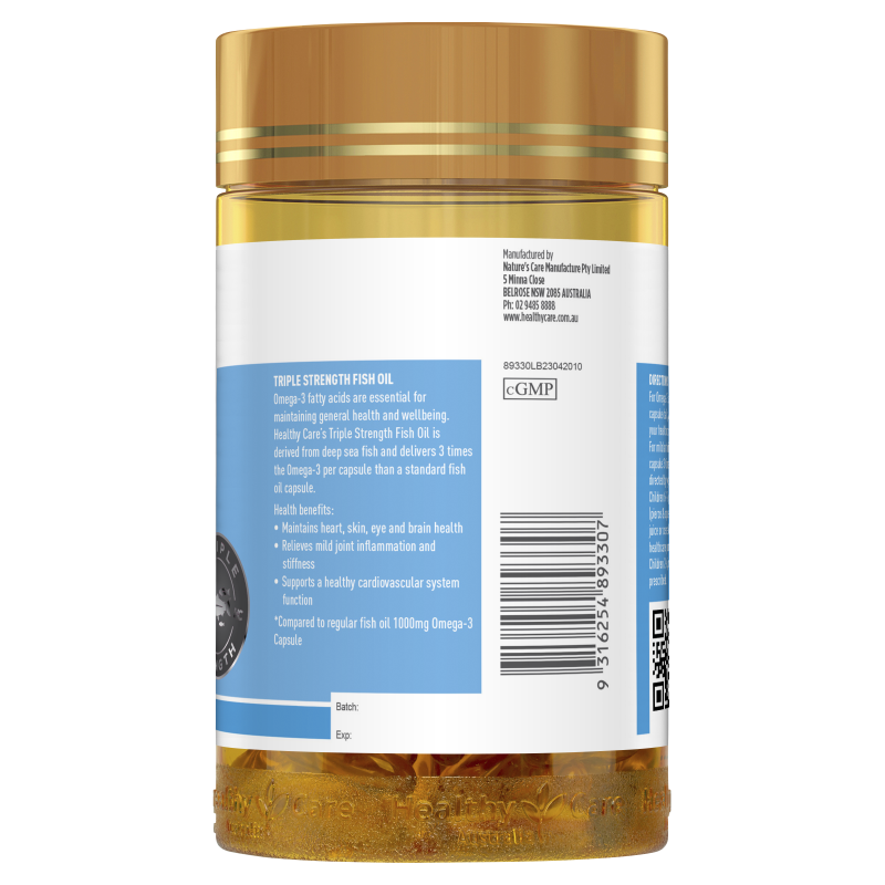 Healthy Care Triple Strength Fish Oil 150 Capsules