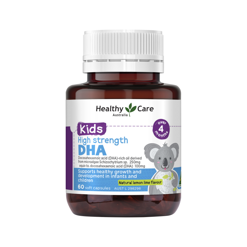Healthy Care Kids High Strength DHA 60 Capsules