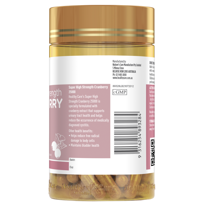 Healthy Care High Strength Cranberry 90 Capsules