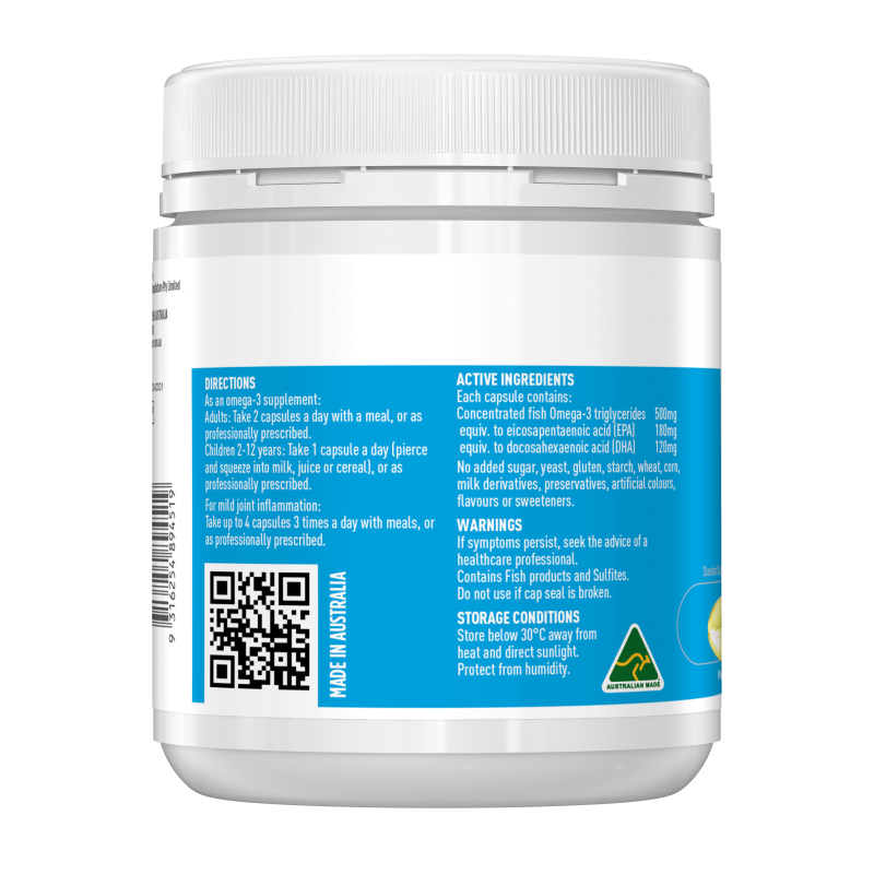 Healthy Care Double Strength Odourless Fish Oil Mini Caps 400 Capsules