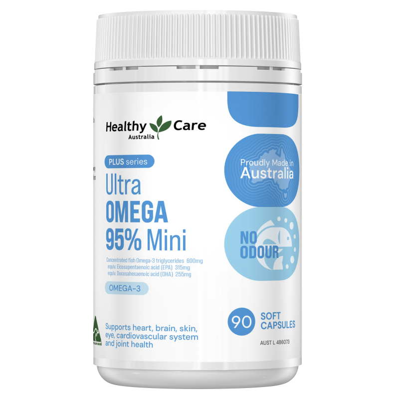 Healthy Care Plus 95% High Purity Omega-3 Mini Caps 90 Capsules