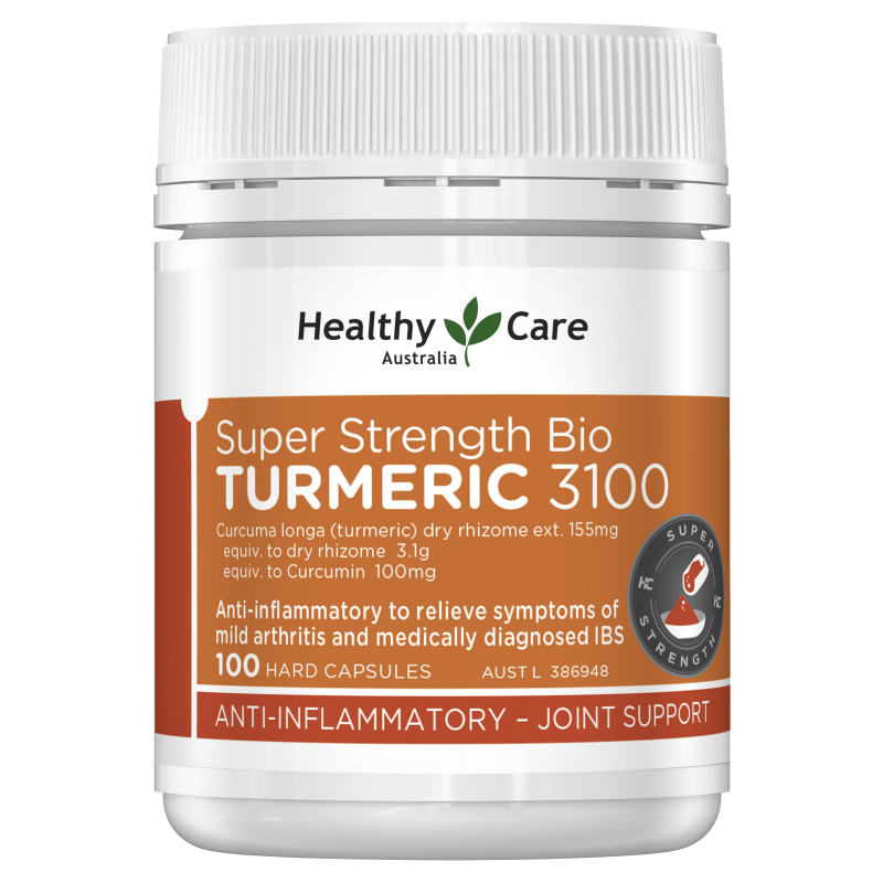 Healthy Care Super Strength Bio Turmeric 100 Capsules