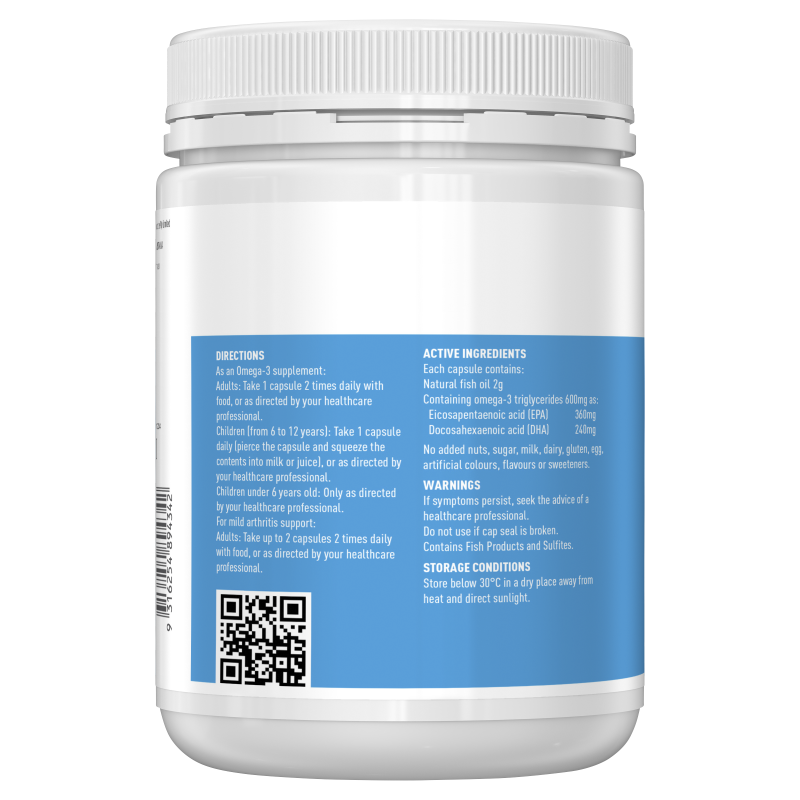 Healthy Care Odourless Fish Oil 1000mg 200 Capsules