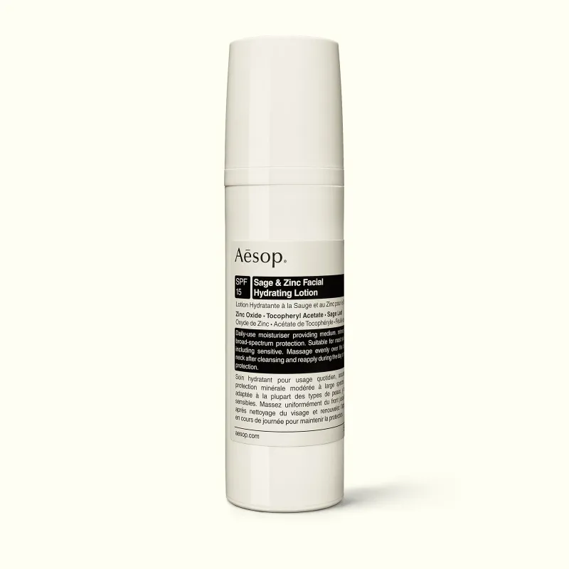 Aesop Sage & Zinc Facial Hydrating Lotion SPF15 50mL