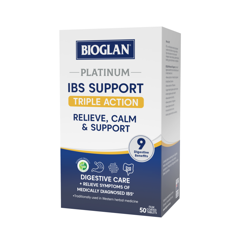 Bioglan Platinum IBS Support Triple Action 50 Tablets