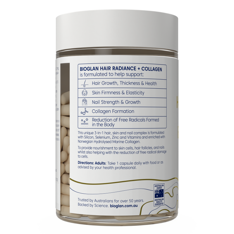 Bioglan Hair Radiance + Collagen 90 Capsules