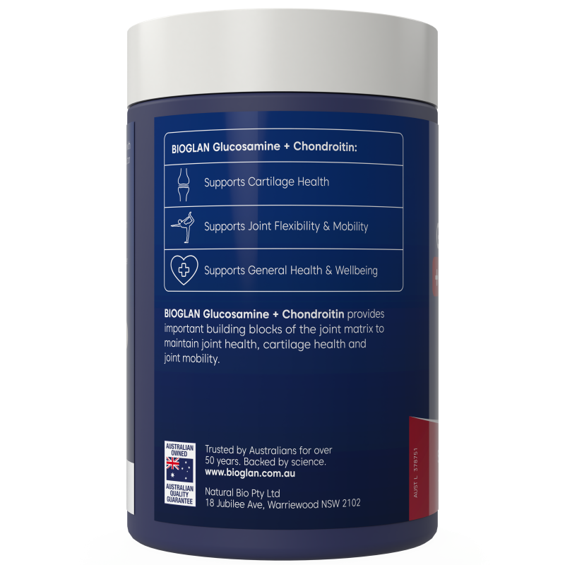 Bioglan Glucosamine + Chondroitin 180 Tablets