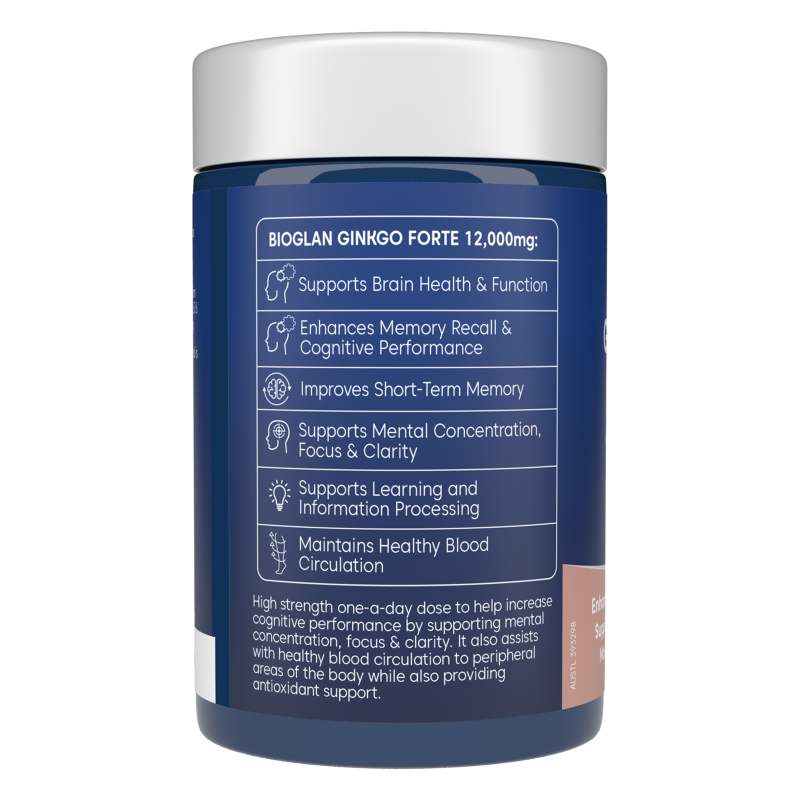 Bioglan Ginkgo Forte 12000mg 60 Tablets