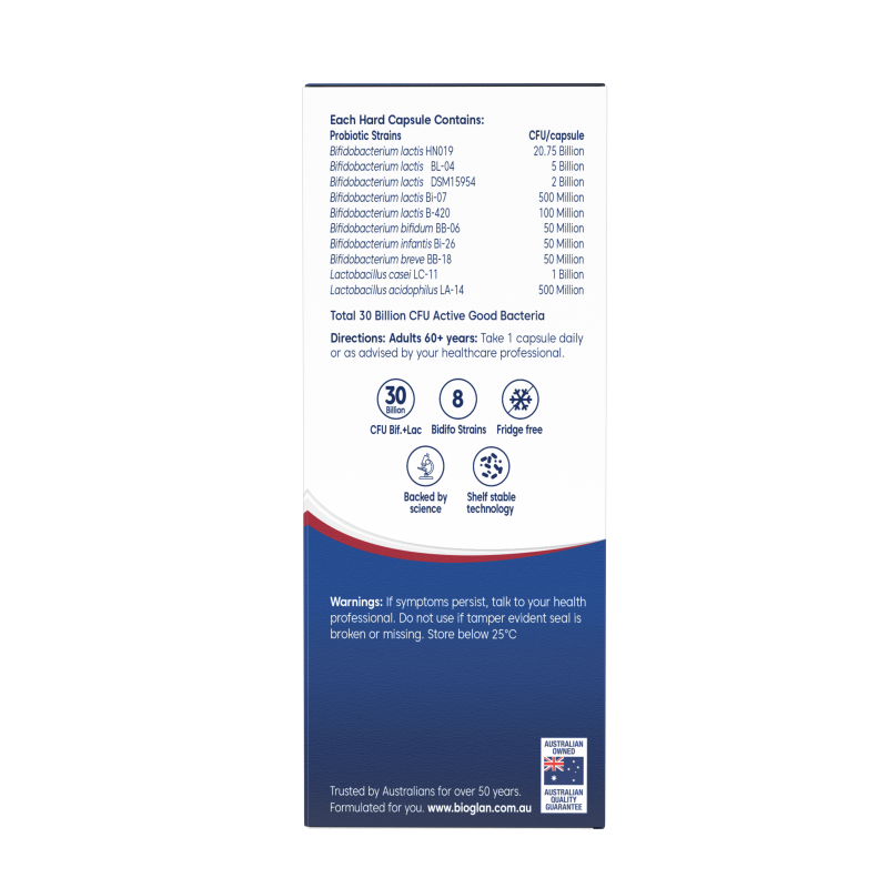 Bioglan Platinum Probiotics 60+ Years 60 Capsules