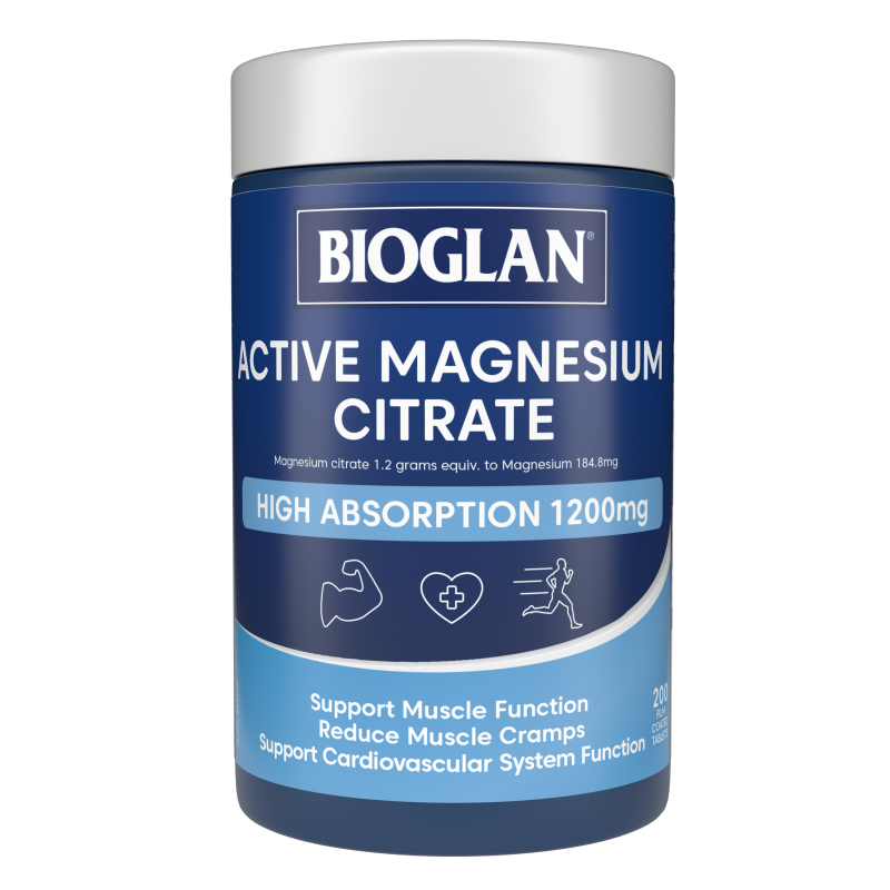 Bioglan Active Magnesium Citrate 200 Tablets