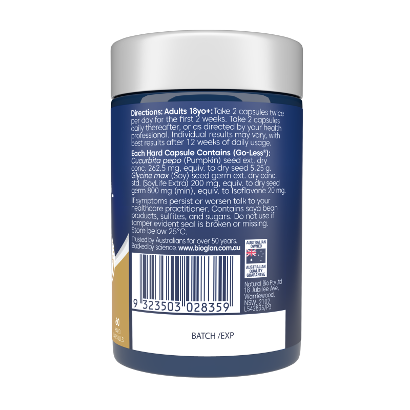 Bioglan Therapeutic Bladder Control 60 Capsules