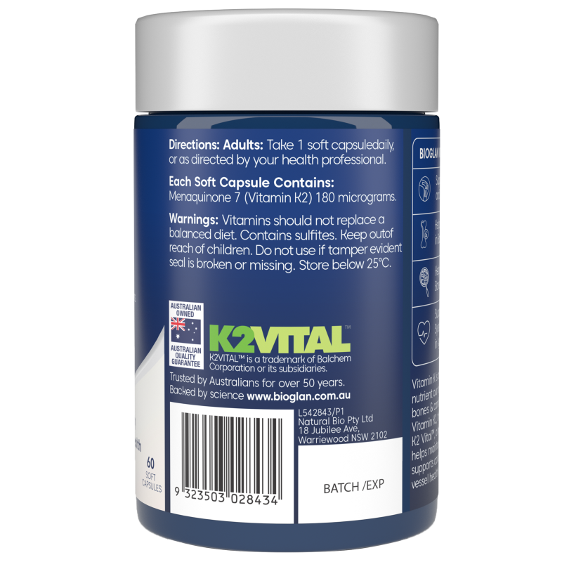 Bioglan Vitamin K2 60 Capsules