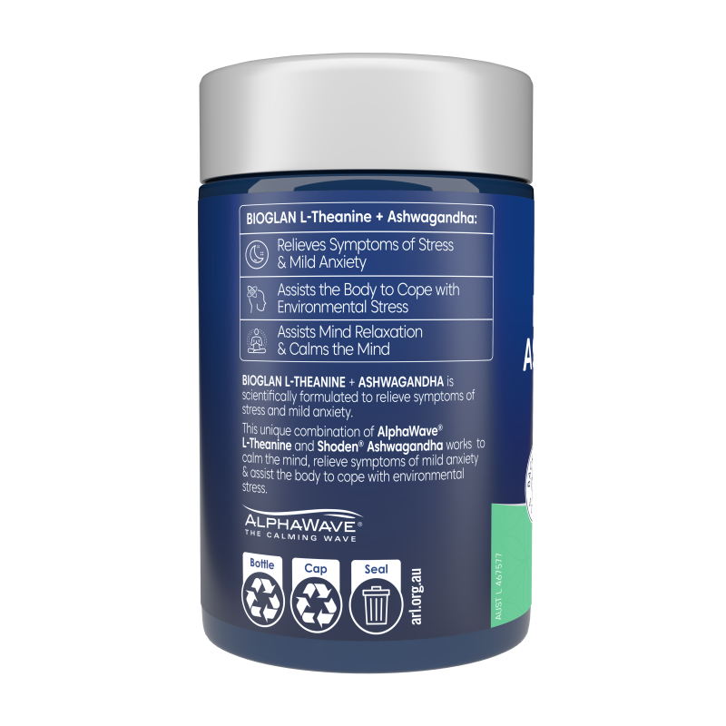 Bioglan L Theanine + Ashwagandha 50 Tablets