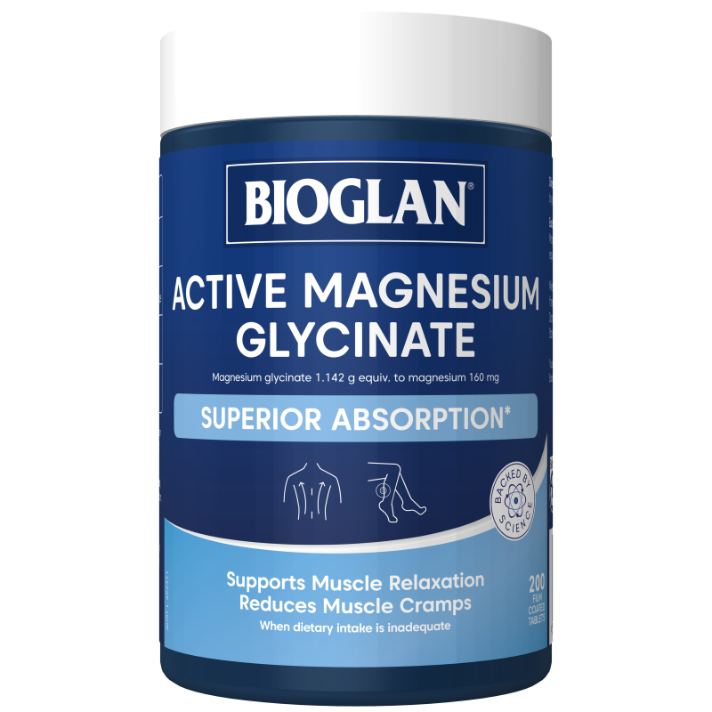 Bioglan Active Magnesium Glycinate 200 Tablets