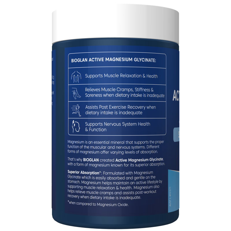 Bioglan Active Magnesium Glycinate 200 Tablets