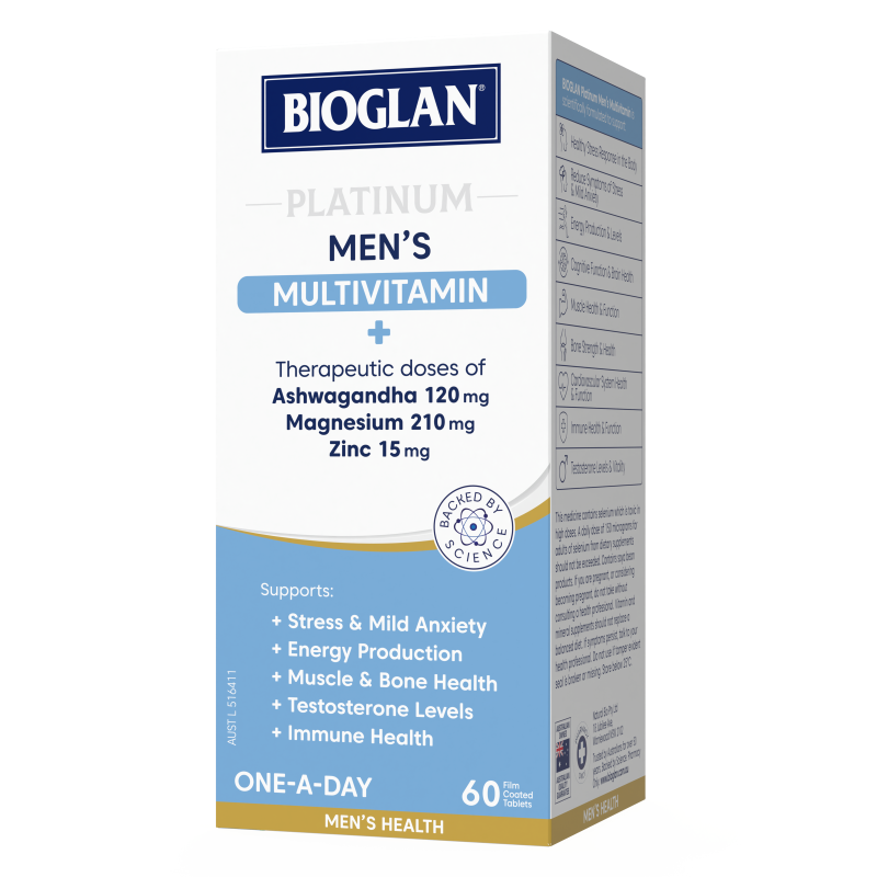 Bioglan Platinum Men's Multivitamin 60 Tablets
