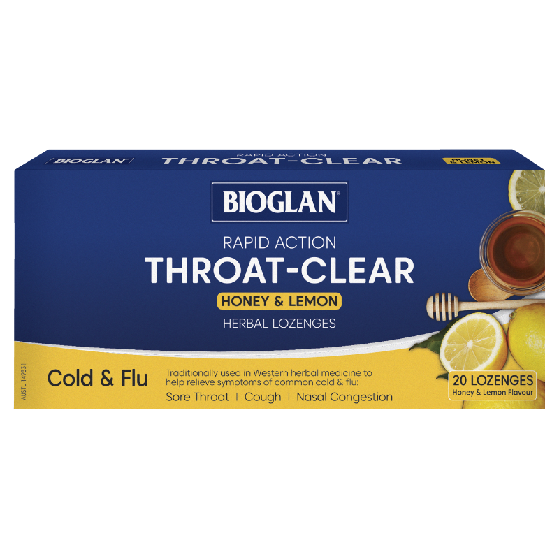 Bioglan Honey & Lemon 20 Lozenges