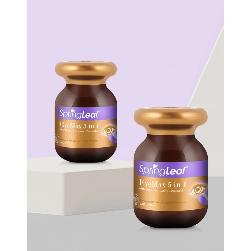 Springleaf EyeMax 5 in 1 with Bilberry + Lutein + Zeaxanthin 60 Capsules