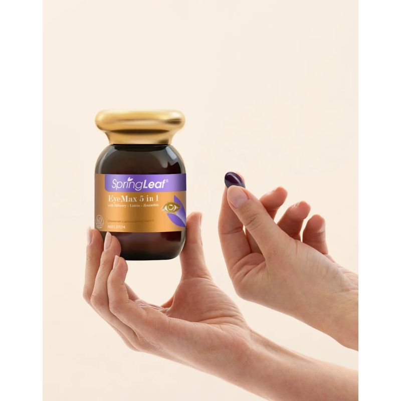 Springleaf EyeMax 5 in 1 with Bilberry + Lutein + Zeaxanthin 60 Capsules