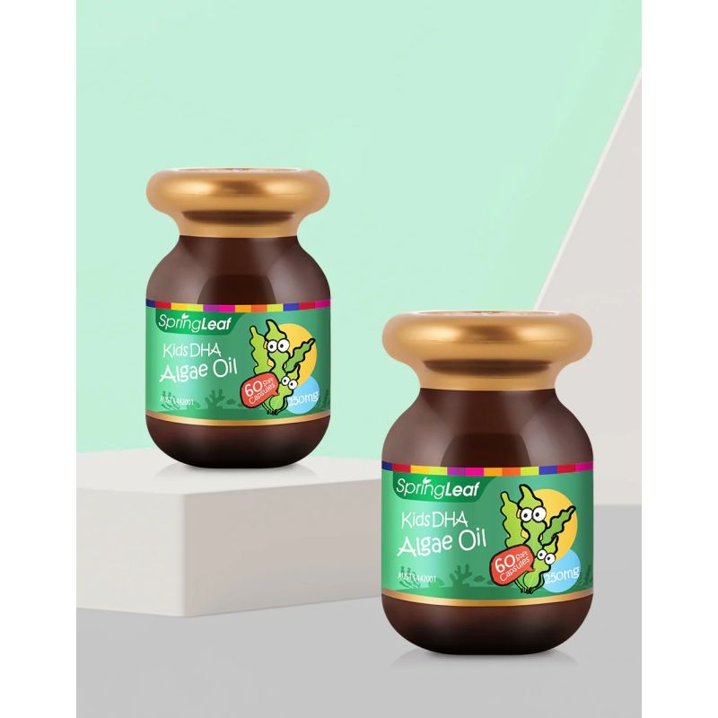 Springleaf Kids DHA Algae Oil 250mg 60 Soft Capsules